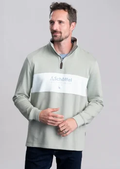 Online Trencrom Quarter Zip - Aqua Grey and Blue Water Sweatshirts