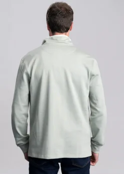 Online Trencrom Quarter Zip - Aqua Grey and Blue Water Sweatshirts