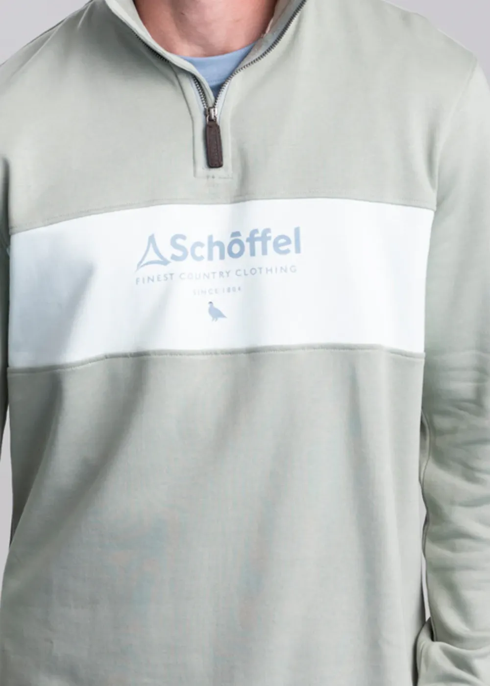 Online Trencrom Quarter Zip - Aqua Grey and Blue Water Sweatshirts