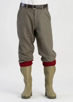 Hot Tweed Plus 4's - Loden Green Herringbone Trousers & Jeans