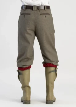 Hot Tweed Plus 4's - Loden Green Herringbone Trousers & Jeans