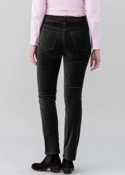 Best Velvet Straight Leg Jeans - Women Trousers & Jeans