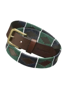 Clearance Vivaz 1.5" Polo Belt - Navy and Green Women Belts & Buckles|Belts