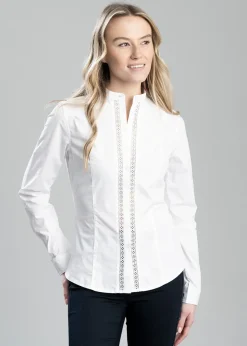 Online Waterlily Shirt - White Women Shirts And Blouses