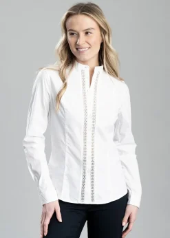 Online Waterlily Shirt - White Women Shirts And Blouses