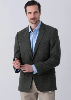 New Woodside Donegal Tweed Jacket - Green Tweed & Tailored Jackets