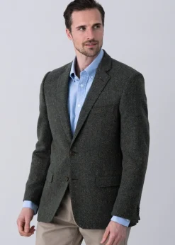 New Woodside Donegal Tweed Jacket - Green Tweed & Tailored Jackets