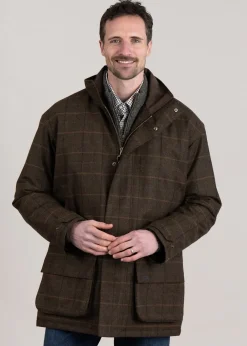 Best Wool Beaconsfield Jacket - Burnhill Brown Check Coats & Jackets