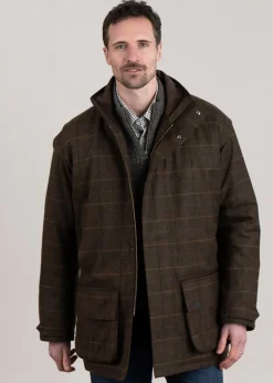 Best Wool Beaconsfield Jacket - Burnhill Brown Check Coats & Jackets