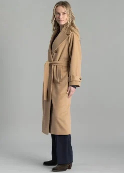 Outlet Wool Trench Coat - Women Coats & Jackets
