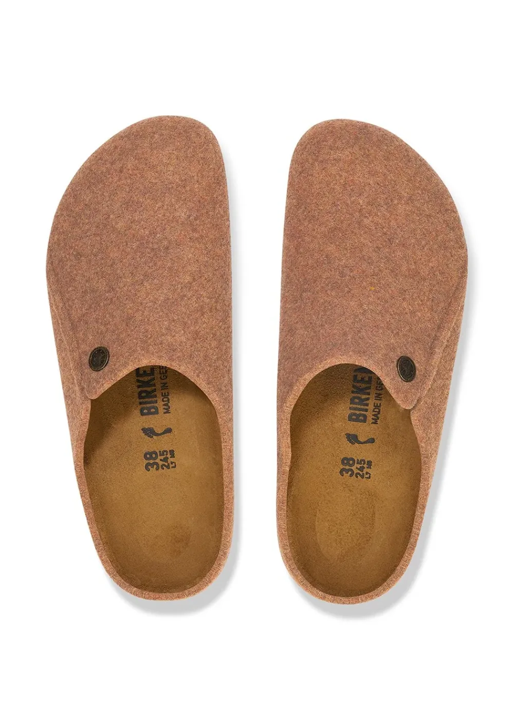 Outlet Zermatt Rivet Wool Felt Clogs - Toffee Melange Shoes|Shoes